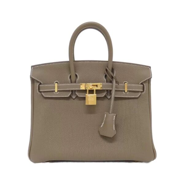 Replica Hermès Birkin 25 Elephant Handbag Gold Hardware Togo Leather