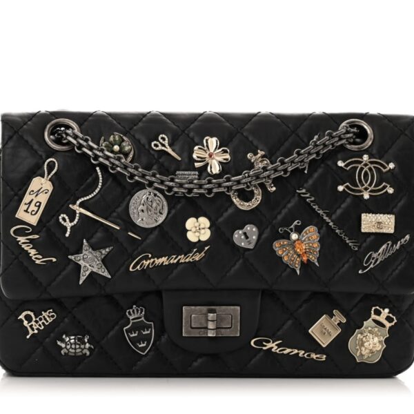 Aged Calfskin Quilted Casino 2.55 Reissue 225 Flap Black