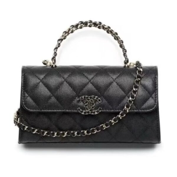 Chanel Mini Classic Flap Handle Bag ReplicaT- premium Caviar leather