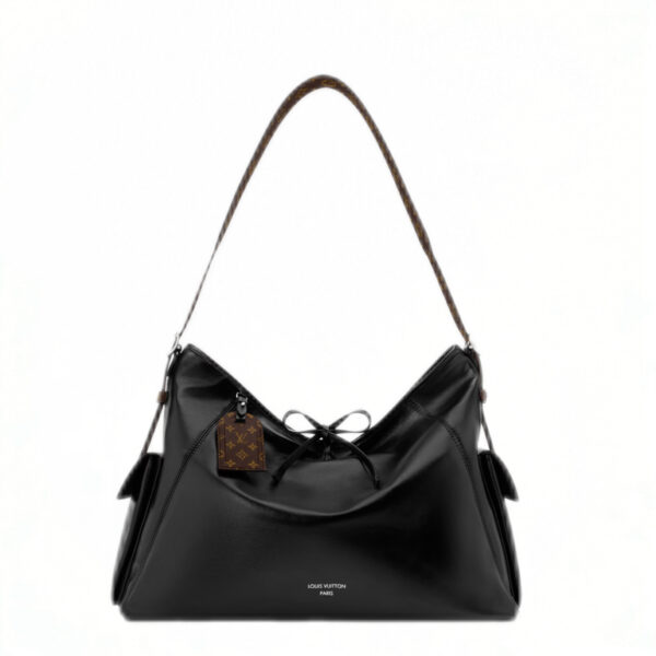 CarryAll PM Black Oil-Wax Leather Bag
