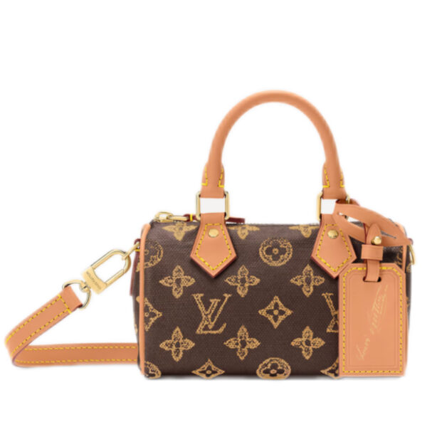 Replica Nano Speedy handbag  Monogram Origine Classic Brown