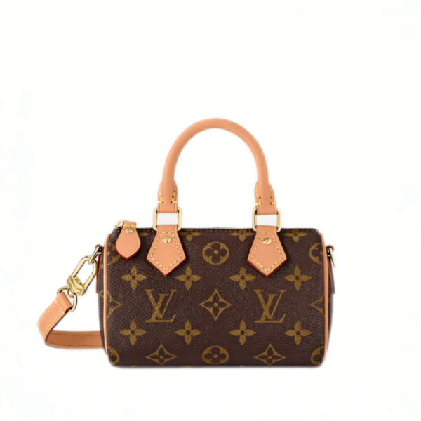 Replica Nano Speedy handbag Gold Hardware Monogram Coated Canvas