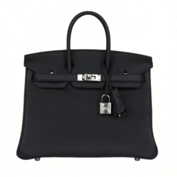 Replica Hermès Birkin 35 Black Handbag Sliver Hardware Togo Leather