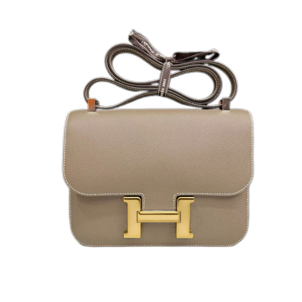 Hermès Constance 18 Etoupe Handbag Gold Hardware Epsom Leather
