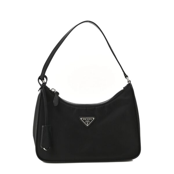 Tessuto Nylon Saffiano Mini Re-Edition 2005 Black Bag