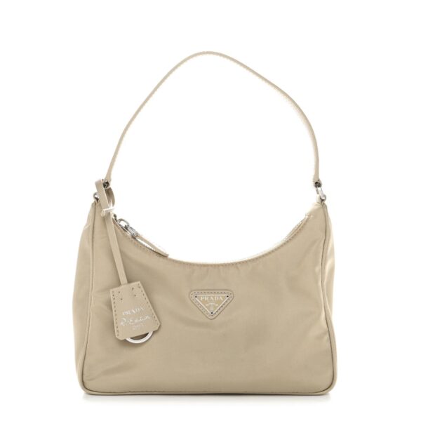 Re-Nylon Saffiano Mini Re-Edition 2005 Bag Deserto