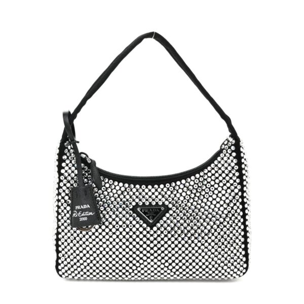 Satin Crystal Mini Re-Edition 2000 Bag Cristal
