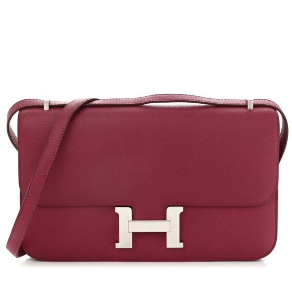 Hermès Constance Elan 25 Tosca Epsom Leather Silver Hardware
