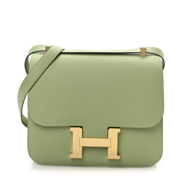Hermès Constance 24 Vert Criquet Epsom  Leather Gold Hardware