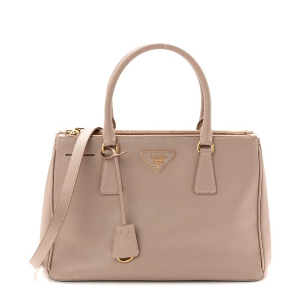 Saffiano Small Galleria Double Zip Tote Cammeo