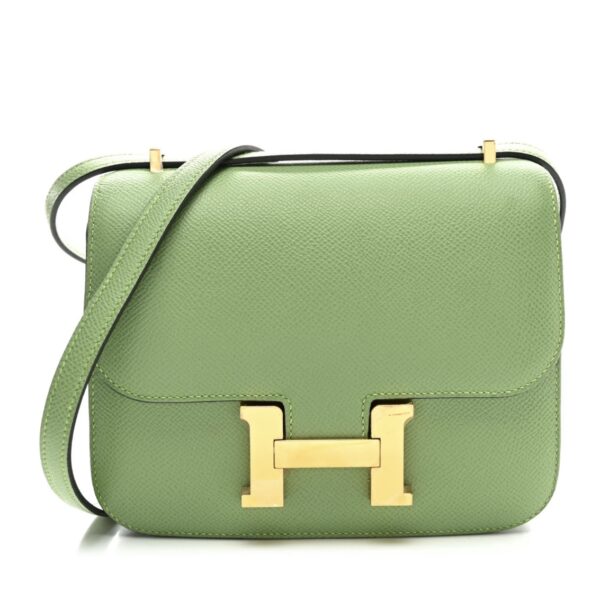 Hermès Constance 18 Vert Criquet Epsom Replica