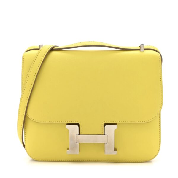 Hermès Constance 18 Lime Swift Gold Hardware Replica
