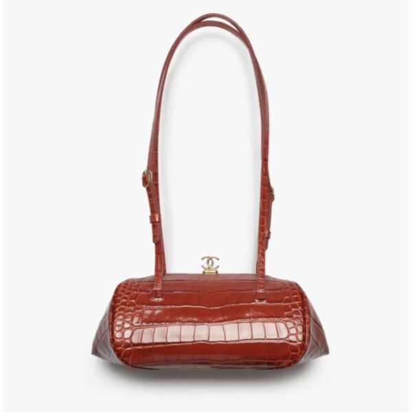 Clutch with Leather Strap