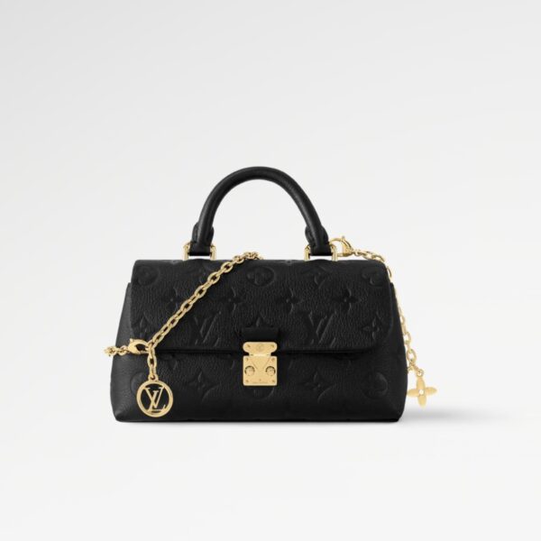 Nano Madeleine Monogram Empreinte Leather (Black)
